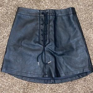 leather skirt!